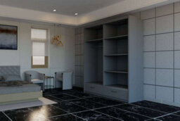 Sliding Wardrobes 4 u LTD Modern High Gloss And Mirrored Sliding Wardrobe Grey 150Cm - thumbnail 2