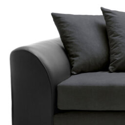 Abakus Direct Dylan Collection 3 Seater Sofa In Black - thumbnail 6