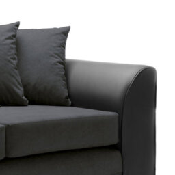 Abakus Direct Dylan Collection 3 Seater Sofa In Black - thumbnail 7