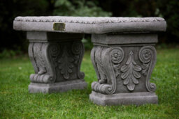 Stone Cast Garden Bench & Lala Design Birdbath - thumbnail 4