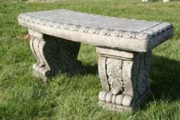 Stone Cast Garden Bench & Lala Design Birdbath - thumbnail 7