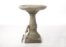 Stone Cast Garden Bench & Lala Design Birdbath - thumbnail 9
