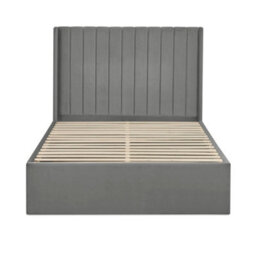 Oakham Coral Steel Grey Dual Storage Door Bed -  Double (135Cm) - thumbnail 4