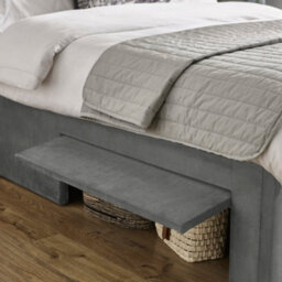 Oakham Coral Steel Grey Dual Storage Door Bed -  Double (135Cm) - thumbnail 7