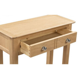Ashfield Classic Solid Oak Console Table - thumbnail 4