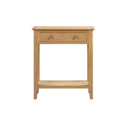Ashfield Classic Solid Oak Console Table - thumbnail 2