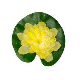Pisces 4 Pack Floating Lily Artifical Pond Plant Decoration Lillies - White Pink Yellow Purple - thumbnail 5
