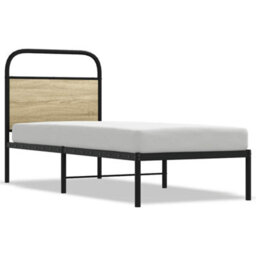 Berkfield Headboard Sonoma Oak 75 Cm Steel And Engineered Wood - thumbnail 3