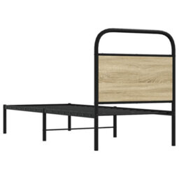 Berkfield Headboard Sonoma Oak 75 Cm Steel And Engineered Wood - thumbnail 7