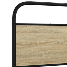 Berkfield Headboard Sonoma Oak 75 Cm Steel And Engineered Wood - thumbnail 8
