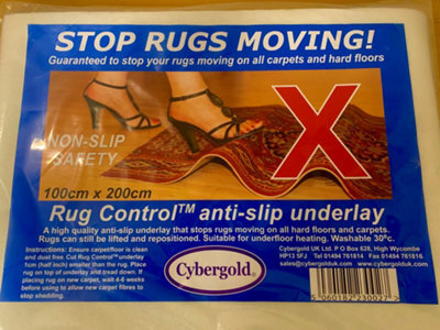 eXtreme Cybergold Rug Control Anti Slip Underlay - Stop Rug/runner Movement - 100 X 200Cm