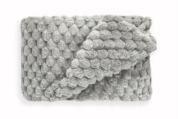 Emma Barclay Lush Luxurious Faux Rabbit Fur Throw For Sofa Blanket Silver 127X152Cm - thumbnail 7