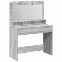 Walplus Dressing Table Grey Sonoma 100 X 41 X 135 Cm Engineered Wood - thumbnail 2