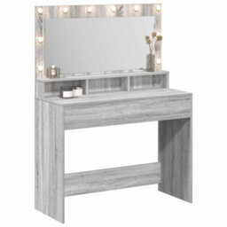 Walplus Dressing Table Grey Sonoma 100 X 41 X 135 Cm Engineered Wood - thumbnail 3