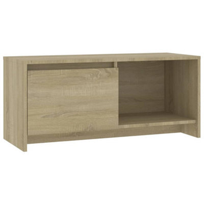 Berkfield Durable Tv Cabinet Sonoma Oak 90X35X40 Cm Engineered Wood - image 1