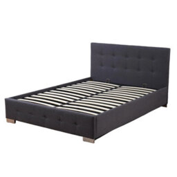 Outdoor Living (NW) Ltd The Oslo Charcoal Linen Tufted Ottoman Bed Frame - Double - thumbnail 7