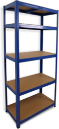 Divchi Garage Shelving Unit 5-Tier Storage Shelves Free Standing Boltless Rack For Home  Office Blue