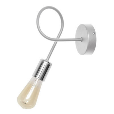 Luminosa Lighting Luminosa Oxford Wall Lamp White, Chrome 25Cm - image 1