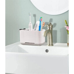 5 Compartments Plastic Makeup Desk Organiser Cosmetic Storage Box Uk - thumbnail 4