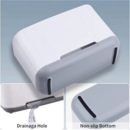 5 Compartments Plastic Makeup Desk Organiser Cosmetic Storage Box Uk - thumbnail 6
