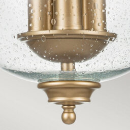 Luminosa Lighting Elstead Pickering Lane 3 Light Lanterns Pendant Ceiling Light, Painted Natural Brass - thumbnail 4