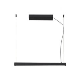Luminosa Lighting Luminosa Vico 60Cm Black Pendant Lamp With Surface Canopy - thumbnail 1
