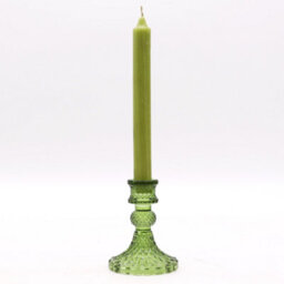 Serenityy Vintage Dinner Candle Holder Garden Jade - Glass, Gloss Brushed Finish, Lightweight 175G - thumbnail 2