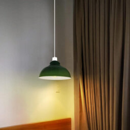 Industrial Metal Green Ceiling Light Shade With Reducer Ring  Retro Pendant Lampshade For Kitchen, Bedroom, Hallway Fitting - thumbnail 6