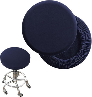 2-Piece Round Stool Cover, Bar Luxury Fabric Diameter, Swivel Chair Stretchable And Wrinkle-Free - image 1