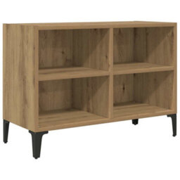 Berkfield Modern Tv Stand Artisan Oak Artisan Oak Engineered Wood Medium Tv Stand - thumbnail 1