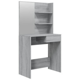Vidaxl Dressing Table With Mirror Grey Sonoma 74.5X40X141 Cm - thumbnail 2