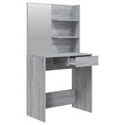 Vidaxl Dressing Table With Mirror Grey Sonoma 74.5X40X141 Cm - thumbnail 7