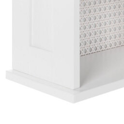 Wyld And Coco Novalux Three Shelf Mirror Cabinet White Mdf 34 X 53 Cm - Wall-Mount Bathroom Cabinet - thumbnail 9