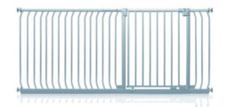 Safetots Elite Pressure Safety Gate, 189Cm - 198Cm, Matt Grey, Pressure Fit Stair Gate - thumbnail 1