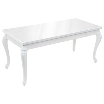 Berkfield Sturdy Dining Table 179X89X81 Cm High Gloss White - image 1