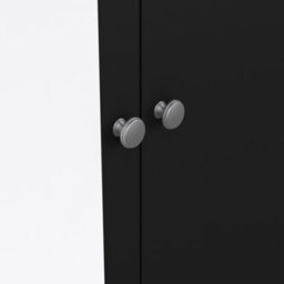 Furniture To Go Madrid Wardrobe With 1 Door + 1 Mirror Door + 2 Drawers Matt Black - thumbnail 7