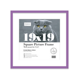 "19X19"" Purple Picture Frame - 19X19"" Square Frame With 17X17"" Mount For 19X19""/17X17"" Pictures Vintage Style Gallery Wall, 1 Pack" - thumbnail 1