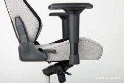 Duelhawk Storm Grey Fabric Gaming Chair - thumbnail 3