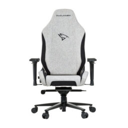 Duelhawk Storm Grey Fabric Gaming Chair - thumbnail 1