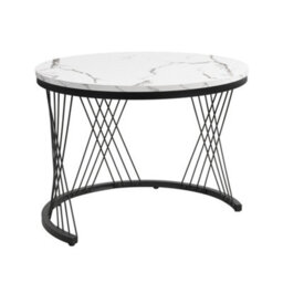 Abrihome High Gloss Round Nesting Coffee Table, Nesting Coffee Table Set Of 2 Center Table With Storage Drawers For Living Room - thumbnail 8