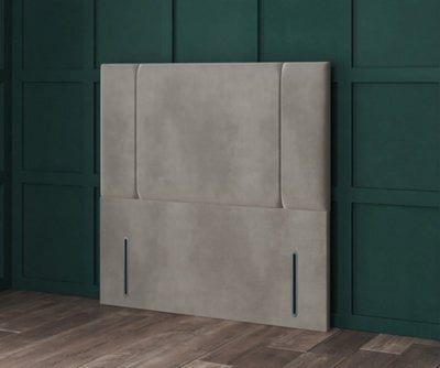 Comfy Deluxe 5Ft Kingsize   Aqua Chenille 54Inch Porto Lined       Floorstanding Headboard - image 1