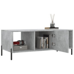 Berkfield Coffee Table Concrete Grey 102X50X40 Cm Engineered Wood - thumbnail 4
