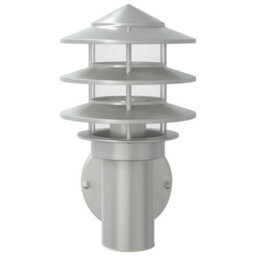 Walplus Outdoor Wall Light Silver Stainless Steel - thumbnail 4