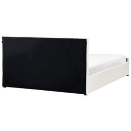 Beliani Ottoman Bed Boucle Rochefort 180 X 200 Cm (Eu Super King) Off-White - thumbnail 8