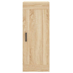 Berkfield Highboard Sonoma Oak 34.5X34X180 Cm Engineered Wood - thumbnail 8