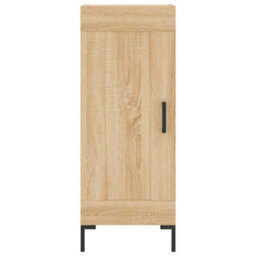 Berkfield Highboard Sonoma Oak 34.5X34X180 Cm Engineered Wood - thumbnail 6