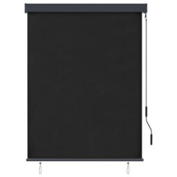 Walplus Anthracite Outdoor Roller Blind 120X250 Cm - Patio Garden Balcony Shade - thumbnail 2