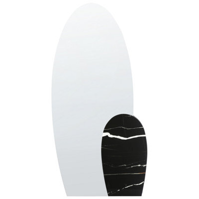 Beliani Wall Mirror Vierzon 58 Cm 120 Cm Black - image 1
