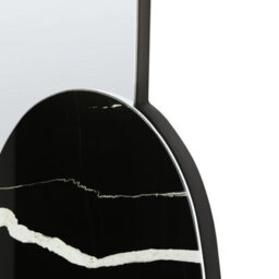 Beliani Wall Mirror Vierzon 58 Cm 120 Cm Black - thumbnail 5
