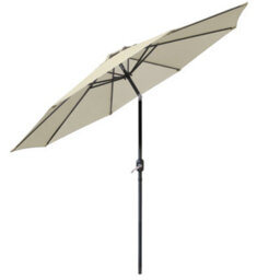 Rinse Bathrooms Outdoor Patio Garden Parasol 3M Sun Shade Umbrella Canopy W/crank Tilt Uv Protection Cream - thumbnail 2